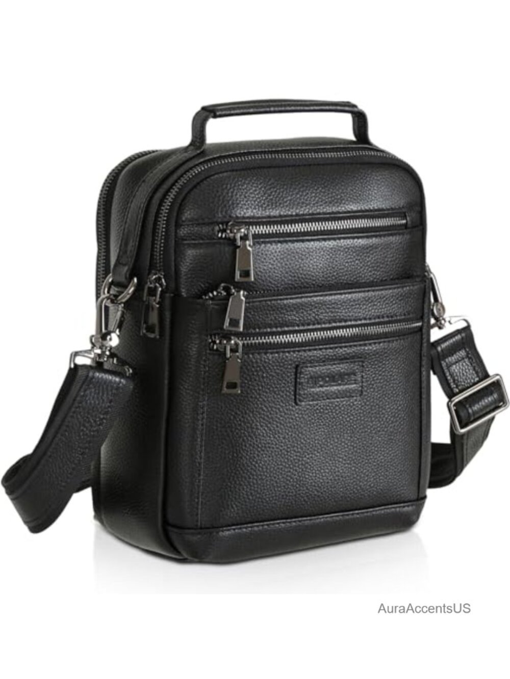 Italian Full Grain Leather Messenger Bag Crossbody Sling Business Handbag